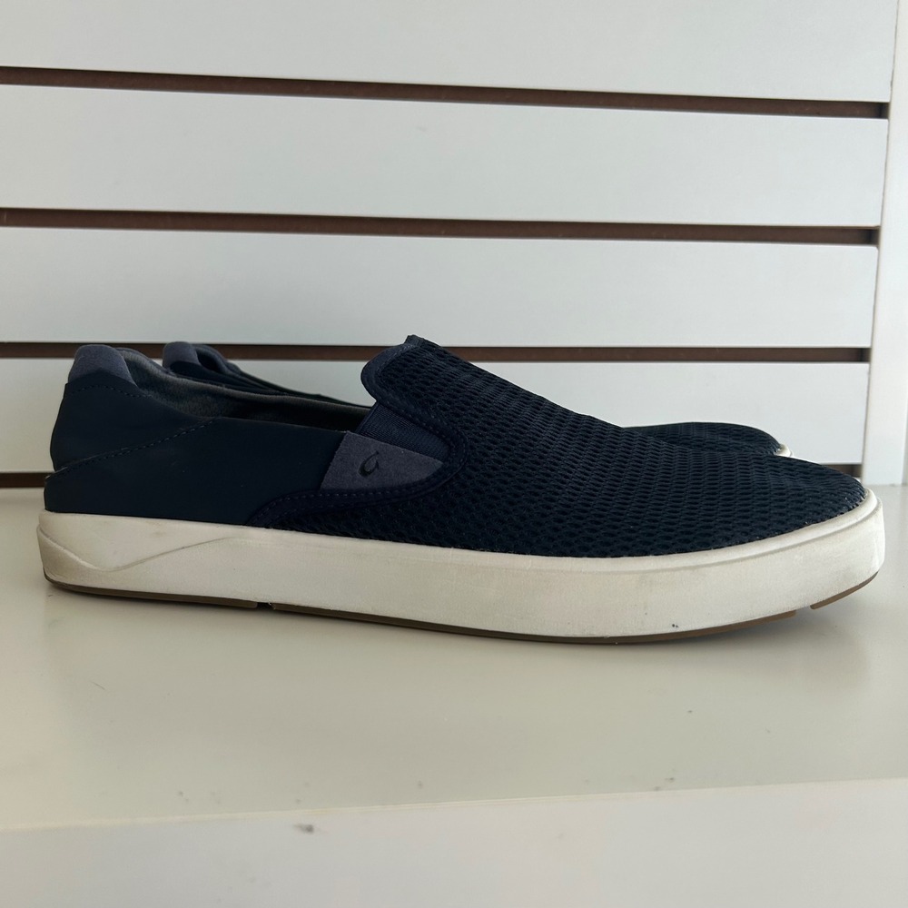 Olukai Lae'ahi Mens Navy Blue Mesh Slip On Shoes Comfort Casual Sneakers size 13 - Picture 2 of 9